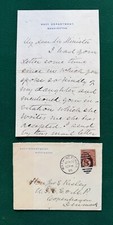 USA Washington Navy Secretary Hilary Abner Herbert 1895 Antique Signed Letter picture