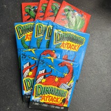 10 Count 1988 Topps Dinosaurs Attack Sealed Wax Packs picture