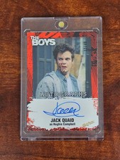 2025 SkyBox The Boys Jack Quaid Hughie Red Parallel Auto 32/49 A-JQ picture