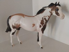 Peter Stone Model Horse, Fishing For Kisses, Ltd. Ed. Ideal Stock Horse Paint picture