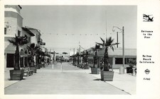 Vintage Balboa Beach CA Pier Entrance Frashers RPPC California Postcard 1940s picture
