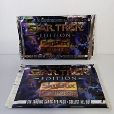 2 Sealed Packs 1993 Skybox Star Trek Trading Cards Master Series 6 Cards/Pack picture