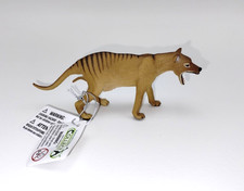 CollectA Thylacine Tasmanian Tiger Female w/ Joey Prehistoric Figure US Seller picture