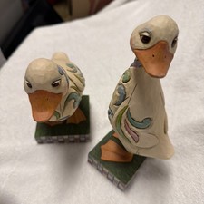 2007 Jim Shore Heartwood Creek  Duck Garden Statue 2 x 4009751  picture