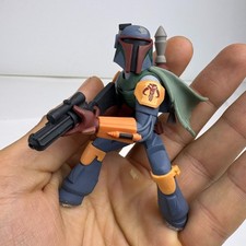 Disney Infinity 3.0 Star Wars Boba Fett Figure Loose AS IS Base Cut Off Damage picture