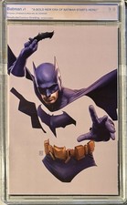 BATMAN 1 JOHN TYLER CHRISTOPHER NEGATIVE SPACE SDCC EXCLU VAR/graded 9.8 picture