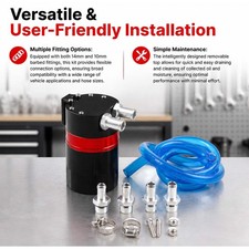 High Efficiency Air Oil Separator Tank Catch Can Kit Upgraded fits BMW Vehicles picture