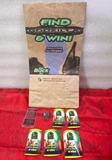 Taco Bell 1998 Find Godzilla & Win Promo Game Pieces w/ Decoder & Bag & Lapel picture