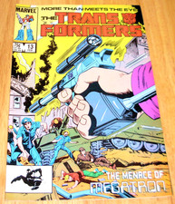 Transformers 13 (7.5) 1st Print Marvel Comics 1986 Flat Rate Shipping picture