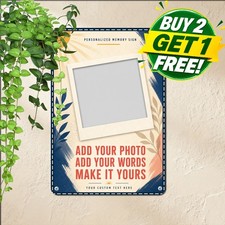 Custom Design Metal Sign Personalized Text Upload Studio Tin Wall Art Plaque picture