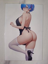 Anime Waifu Glossy Photo Art Print [6x4] - Rem picture
