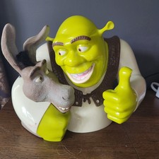 2004 DreamWorks Shrek & Donkey Talking Cookie Jar Fun-Damental Plastic Storage picture