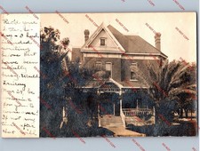 WOW 1907 Private Residence Home House LOS ANGELES California CA LA RPPC Photo picture