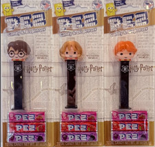 Pez Dispenser Harry Potter Ron Weasley Hermione Granger Carded Collectors Rare picture