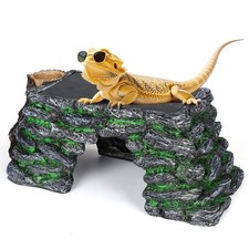3 in 1 Large Bearded Dragon Basking Platform 13.4x7.1x5.3 in Scape Step Ledge... picture