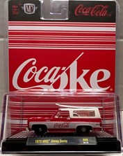 Coca-Cola 1973 GMC Jimmy Sierra Red/White Diecast Truck & Car Reproduction picture