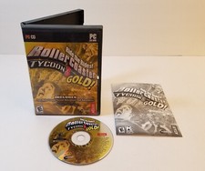 RollerCoaster Tycoon 3 Gold PC CD-ROM Game Atari Soaked Expansion CIB 2005 picture