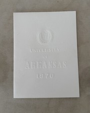 1970 University Of Fayetteville Arkansas Greeting Card Invitation picture