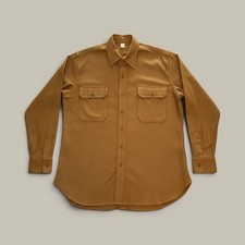 ATF Military M1937 Field Shirt Mens XL Tan Repro Cotton Flannel US Army WWII picture