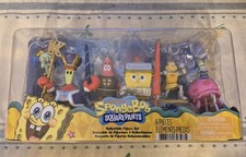 Nickelodeon SpongeBob SquarePants 6-Piece Figurine Set Boxed Original Unopened picture