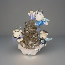 CARLTON CARDS VTG Heirloom 2001 Trimming Trio  Christmas Tree Ornament Angels picture