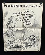 vintage U.S. Army WWII Propaganda Poster 