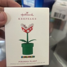 2019 Hallmark Keepake Supre Mario Piranha Plant Christmas Tree Ornament- QXE3709 picture