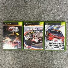 3 Microsoft Xbox Games Room Zoom 2004 Nascar Thunder 2002 & IndyCar Series 2005 picture