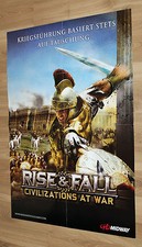 Rise and Fall Civilizations at War rare Promo Poster 84x59cm Midway Games picture