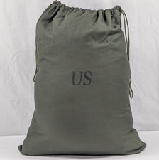 US Army BARRACKS BAG OD Green 100% Cotton Large Laundry Bag Military USGI - Good picture