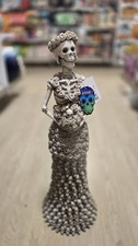 Halloween Skeleton Bride Decor of the Dead Skull Rose Gothic Figurine Decor picture