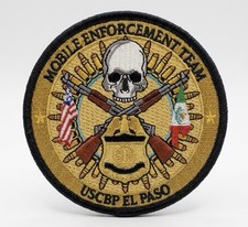 USCBP El Paso Mobile Enforcement Team Patch Border Patrol Skull Crossed Rifles picture