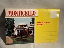 Monticello Vintage 1960s Historic Foldout Color Photo Souvenir Booklet 4