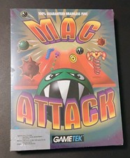 VTG 1993 Mac Attack Gametek Big Box Factory Sealed Macintosh Video Game Software picture