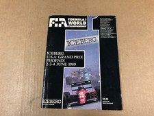Vintage FIA Formula 1 U.S.A. Grand Prix Official Racing Program - June 2-4, 1989 picture