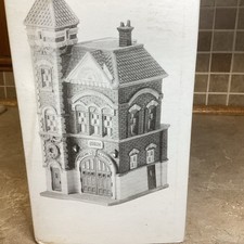 Christmas In The City Department 56 - Red Brick Fire Station -NEVER OUT OF BOX picture