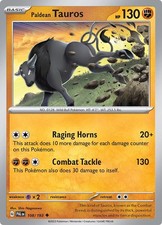 Paldean Tauros PAL 108/193 U NM picture
