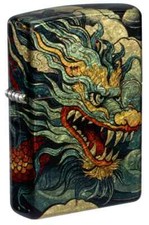 Zippo Dragon Design Tumbled Brass 540 Fusion 46705 picture