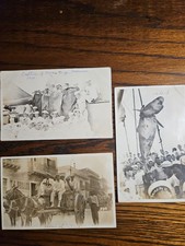 1914 Veracruz Mexico US Navy Sailor RPPC Photo Postcard Lot Shark USS Indiana picture