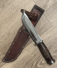 Cattaraugus 225Q WW2 Vintage Quartermaster Knife And Sheath picture