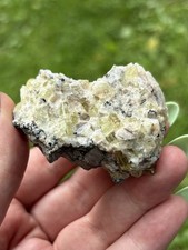 Natural Apatite In Quartz- Beautiful 2.3” Green Apatite Crystals In Raw Quartz picture