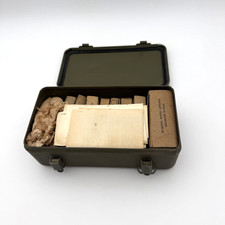 Vintage 1960s Vietnam US Military First Aid Kit 12-Unit with Forceps & Paperwork picture