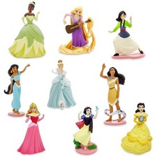Disney Store Official Princess Deluxe Figurine Play Set - 9 Fully Sculpted Di... picture