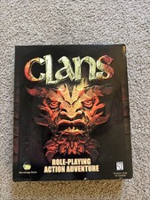 Clans (PC CD-ROM, 1999) RPG Role-Playing Actn Adventure BIG BOX Brand New Sealed picture