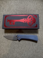 Chaves Knives RCK9  Custom Blue/green factory crosshatch M390 Blade picture