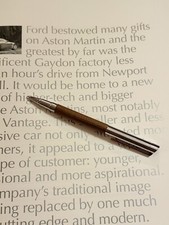 A. Lange & Söhne Steel Rollerball Pen Woodgrain Finish & Pouch Promotional Gift picture