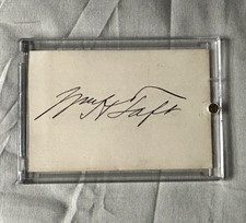 William Howard Taft Signed Cut Signature Name Card Historical Original JSA LOA picture