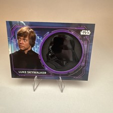 Topps Helmet Medallion Relic Card Luke Skywalker Darth Vader Helmet HM-LV /25 picture