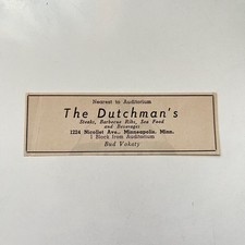 The Dutchman's Steaks Barbecue Ribs Bud Vokaty 1957 Minneapolis Ad TAK5-S9 picture