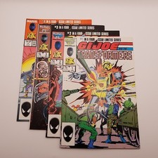 Vintage G.I.Joe And The Transformers 1 - 4 Complete Limited Series Marvel Comics picture